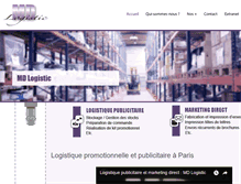 Tablet Screenshot of mdlogistic.fr